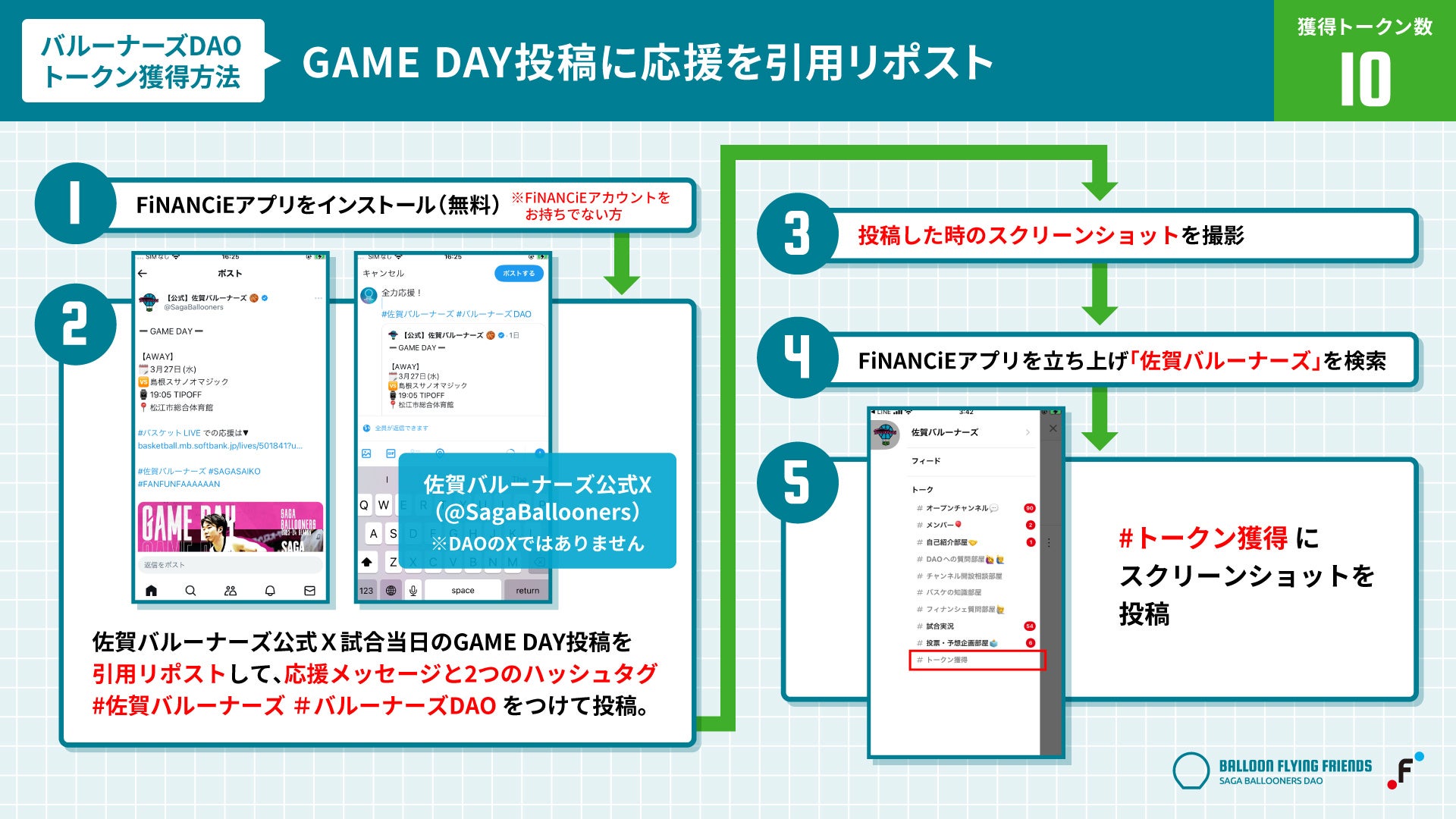 GAME DAY投稿に応援を引用リポスト